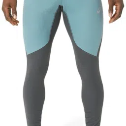 Solid Men Grey, Blue Tights-image-92