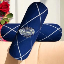Round Microfibre Geometric Bolster Pack of 2-image-89