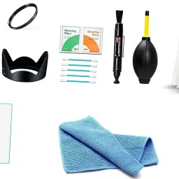 FND Nikon D3300 12in1 Combo KIT of Accessories (Hood, Filter and Cleaning Kit)Lens Cleaner-6