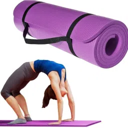 Embossed Yoga Mat with Carry Strap/Non-Skid Yoga Mat (4 mm) 4 mm Yoga Mat-image-62