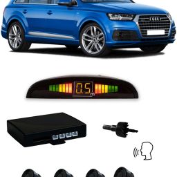 YB18 Black Car Reverse Parking Sensor with LED Display 4 Sensor Y18 Parking Sensor-image-0