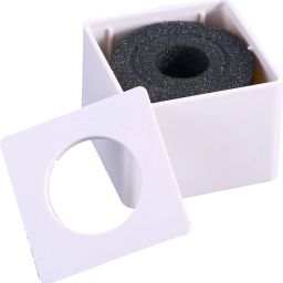 winsumm Mic Logo Flag Station with Free Mic Foam for News, Interview, Reporting Microphone Id and Foam image 2
