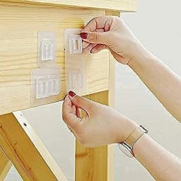 (PACK OF 10) Male/Female Sticker Hooks for Bathroom/Kitchen/Multiuse 1.21 Hook 1-image-76