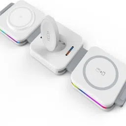 Captese MagIT 3 in1 Qi Mag-Safe Wireless Charging 18W Type-C for iPhone,iWatch,AirPods Charging Pad-image-105