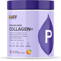PCOS Wellness Collagen Peptides, 40:1 Inositol, Hyaluronic Acid& More 200gOrange Protein Shake-image-49