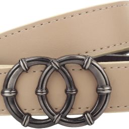 Women Formal Beige Synthetic Belt-image-81