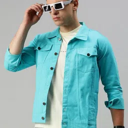 Men Washed Denim Jacket-image-85
