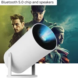 FRONY Smart Projector for Home 4K Support Rotabable Design withApp Netflix,YouTubeD124 (4500 lm / 1 Speaker / Wireless / Remote Controller) Portable Projector-picture-3