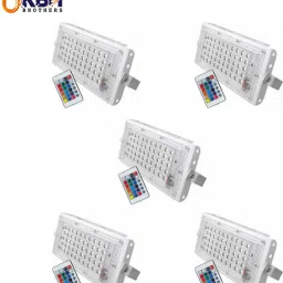 Party - 50W RGB LED Brick with Remote IP65 Pack of 5 Flood Light Outdoor Lamp-12