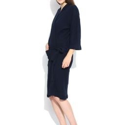 elevanto Dark Blue Free Size Bath Robe image 4