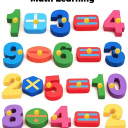 plus shine Early Learning & Educational Toys Math Counting Puzzle Game Number matching toy image 2