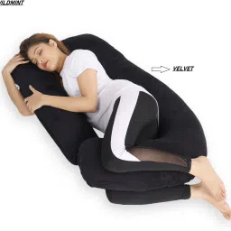 Polyester Fibre Solid Pregnancy Pillow Pack of 1-image-78