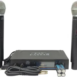 kh Wireless Microphone System-Dual UHF Independent Volume Controls Dynamic Mic Set Microphone Accessory image 4
