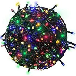 40 LEDs 12 m Multicolor Color Changing, Flickering, Steady Bulb Rice Lights-28