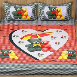 homeline 104 TC Cotton Double Jaipuri Prints Flat Bedsheet-picture-0
