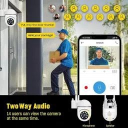 SROPX Wi-fi 1080P Light Vision Viewing Remote Auto Tracking Watch Live Streaming Security Camera image 2