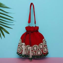 Women Red Potli-image-95