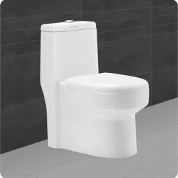806 W Platinum Western Toilet/Water Closet/Commode With Soft Close Toilet Seat Ceramic Floor Mounted One Piece Western Toilet/Water Closet/EWC Dune S Trap 200mm/8 Inch with Slow Motion/Soft Close Slim Seat Cover Western Commode-image-10