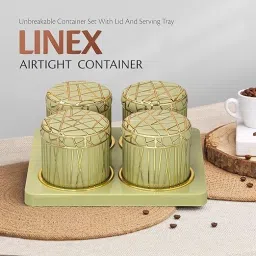 selvel Linex Airtight Dry Fruit Container Tray Set - 4 Container Serving Set image 4