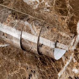 60 cm Brown Marble Foil Kitchen Stickers Oil-Proof Waterproof Aluminium Wallpaper Self Adhesive Sticker-image-57
