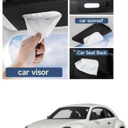 Black Car Tissue Napkin Holder for Sun Visor and Backseat – Universal Fit Z8 Vehicle Tissue Dispenser-image-42