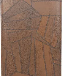 lemork Leatherette Material Professional File Folders B4 size for documents, Document Folder for certificates with 20 Leafs GreyBrown File Folder image 2