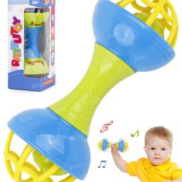New Baby Born Dumbbell Rattle Toy Hand Bell Rattle for 3 months Babies Pack of 1 Rattle-image-46