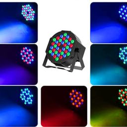 wbd 36LED PAR Light for DJ Party Stage RGB Up lighting Sound Activated & DMX Control Single Disco Ball image 4
