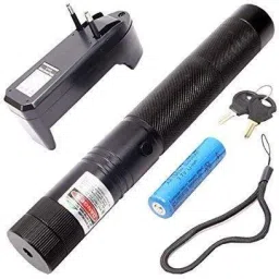 Asra Collections Metal 500Mw Black Rechargeable Green Laser Pointer Party Pen-44