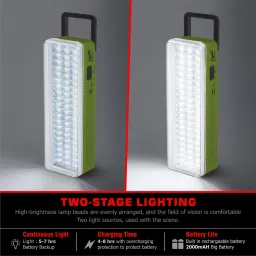 24 energy 60 hi-bright Led with android charging support rechargeable 8 hrs Flood Lamp Emergency Light image 3