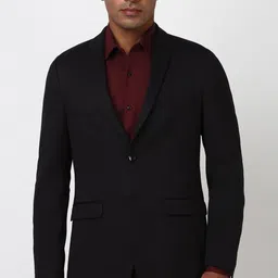 peter england Men Solid Single Breasted Formal Blazer-picture-30