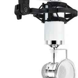 BM-3000 Professional Condenser Microphone Bundle With 3.5 mm Jack- White Microphone-picture-13