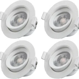 DUO LIGHT 7 watt spot light,ceiling light, cool white (pack of 4) Recessed Ceiling Lamp-12