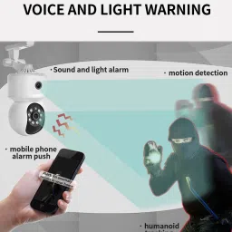 Bzrqx Smart HD WiFi with 4X Digital Zoom, IR Color Night Vision, and Two-Way Audio Security Camera image 4