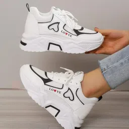 White New Stylish Look Comfortable Casual Shoes Womens And Girls Running Shoes For Women-image-83