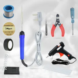 10 pcs Soldering Iron Machine with 20W Glue gun Kit Set Power & Hand Tool Kit-25