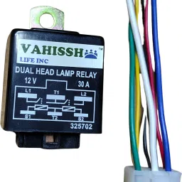 Dual Head Lamp Relay, Wire with Socket Combo-19