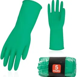 Dishwashing Multipurpose Daily Use Reusable Washable Grip Anti-Slip Rubber Safety Gloves-image-3