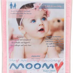 my moomy Dry Sheet For Baby Bed Protector Waterproof Absorbent Soft And reusable mat image 3