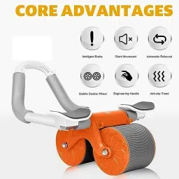 searegal New Ab roller Wheel, Automatic Rebound 2 In 1 For Abs Workout Ab Exerciser image 4