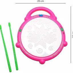 deeshora Flash Drum Toy for Kids | Baby| Toddler with Music & 3D Flash Lights image 2