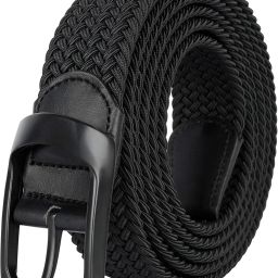 Men & Women Casual, Party Black Canvas Belt-image-91