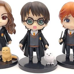 Harry Potter 3 Pcs Action Figure Toy Set for Office, Car and Cake Topper (P)-13