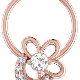 avsar Amrita 14kt Cubic Zirconia Rose Gold Nose Wire-image-64