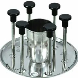 BKN-06 Stainless Steel Glass & Spoon-Cutlery Stand Stainless Steel, Plastic Glass Holder-image-80