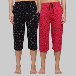 fit n fame Women Multicolor Capri-picture-48