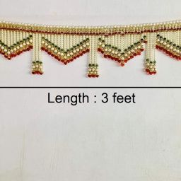 Crystal Pearl Handmade Main Door Hanging Bandhanwar Toran-12