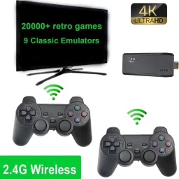 V A VALAK Wireless Game Stick Video Game Built-in 2000+ Games 8 Bit 16bit hdmi Dual Player 64 GB with Retro gaming console with Game Stick 64 GB with Old School Station Video Games-36