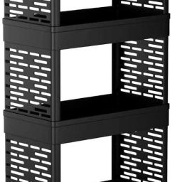 Cutlery Kitchen Rack Plastic, 4 layer Plastic Plastic Kitchen Trolley-image-71