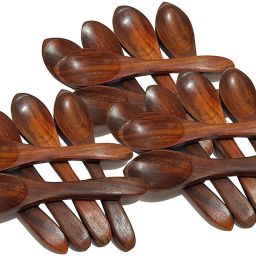 Wooden Coffee Spoon, Cream Spoon, Table Spoon, Sugar Spoon Set-image-32
